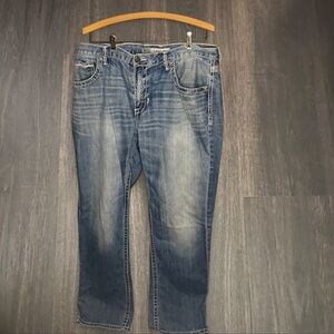 BKE Tyler Straight Jeans 36L Light Wash 36x32